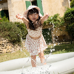 Детский купальник раздельный Konges Slojd "Bikini Collette Dot Rose", красный горох